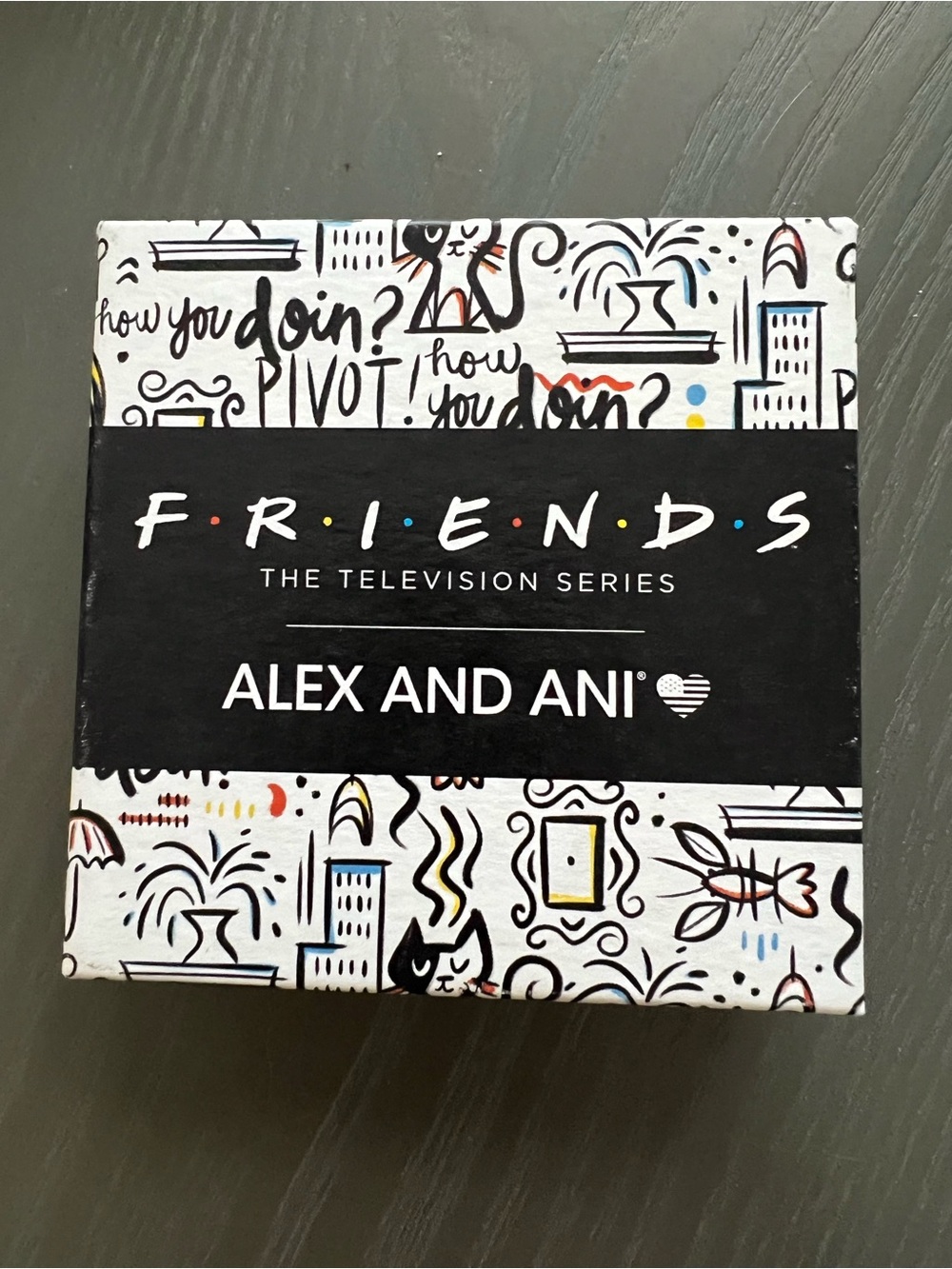 Alex and Ani “FRIENDS” Silver Bracelet with Multicolor Stones - Picture 4 of 4